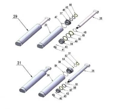 Цилиндры для ножничных подъемников