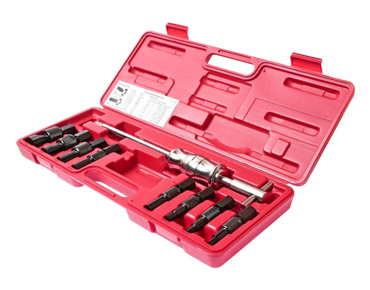 Набор съемников подшипников цанговых 9 предметов в кейсе JTC купить