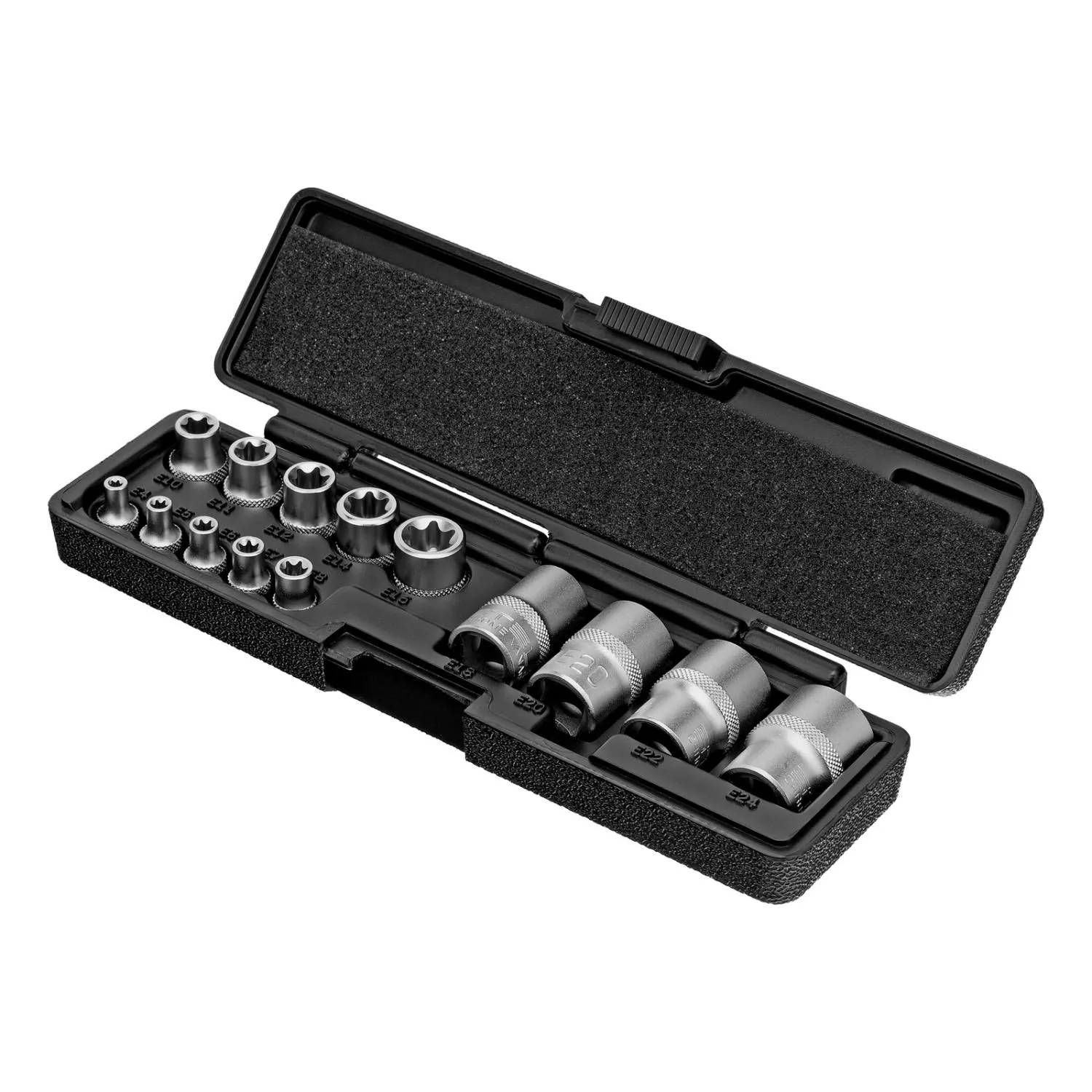 Набор головок Torx , 14 предметов, 1/4, 3/8, 1/2 Stels купить