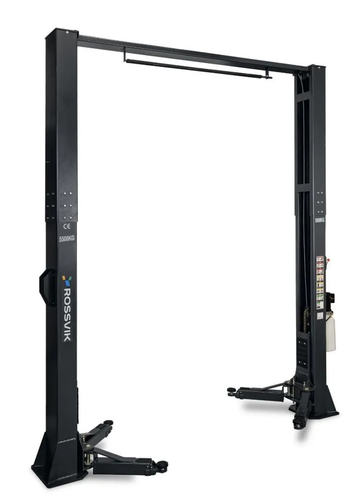 Электрогидравлический подъемник Автоподъемник двухстоечный ROSSVIK V2-5.5L г/п 5.5т, 380В, с верхней синхронизацией