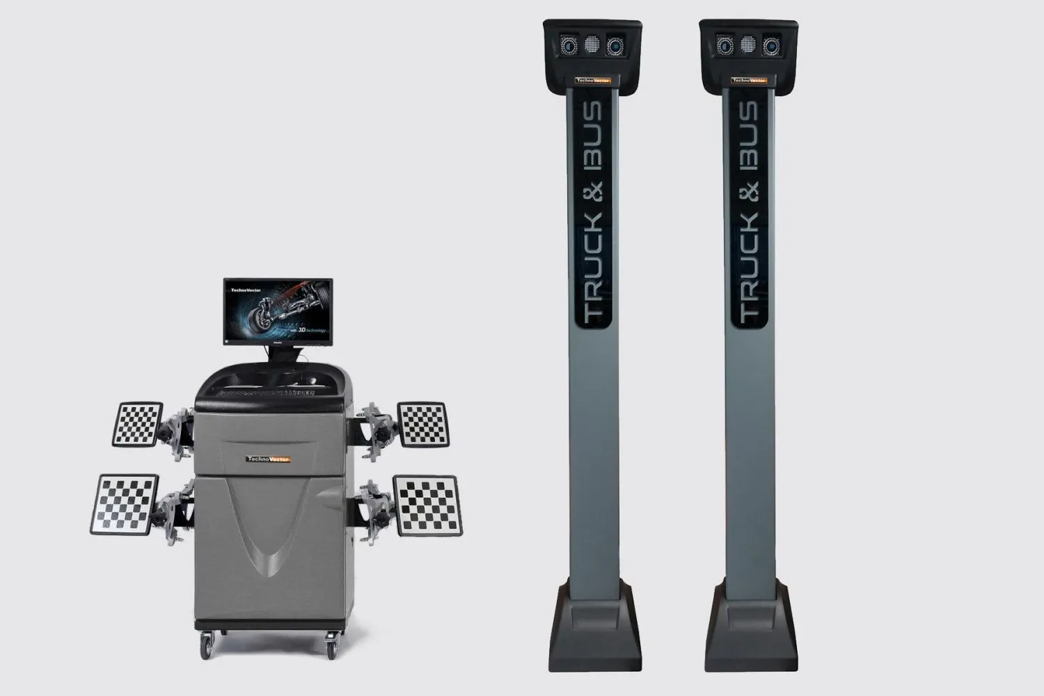 Стенд сход-развал 3D для грузовиков, до 6-ти осей одновременно ТехноВектор 7 Truck V 7204 HTS6