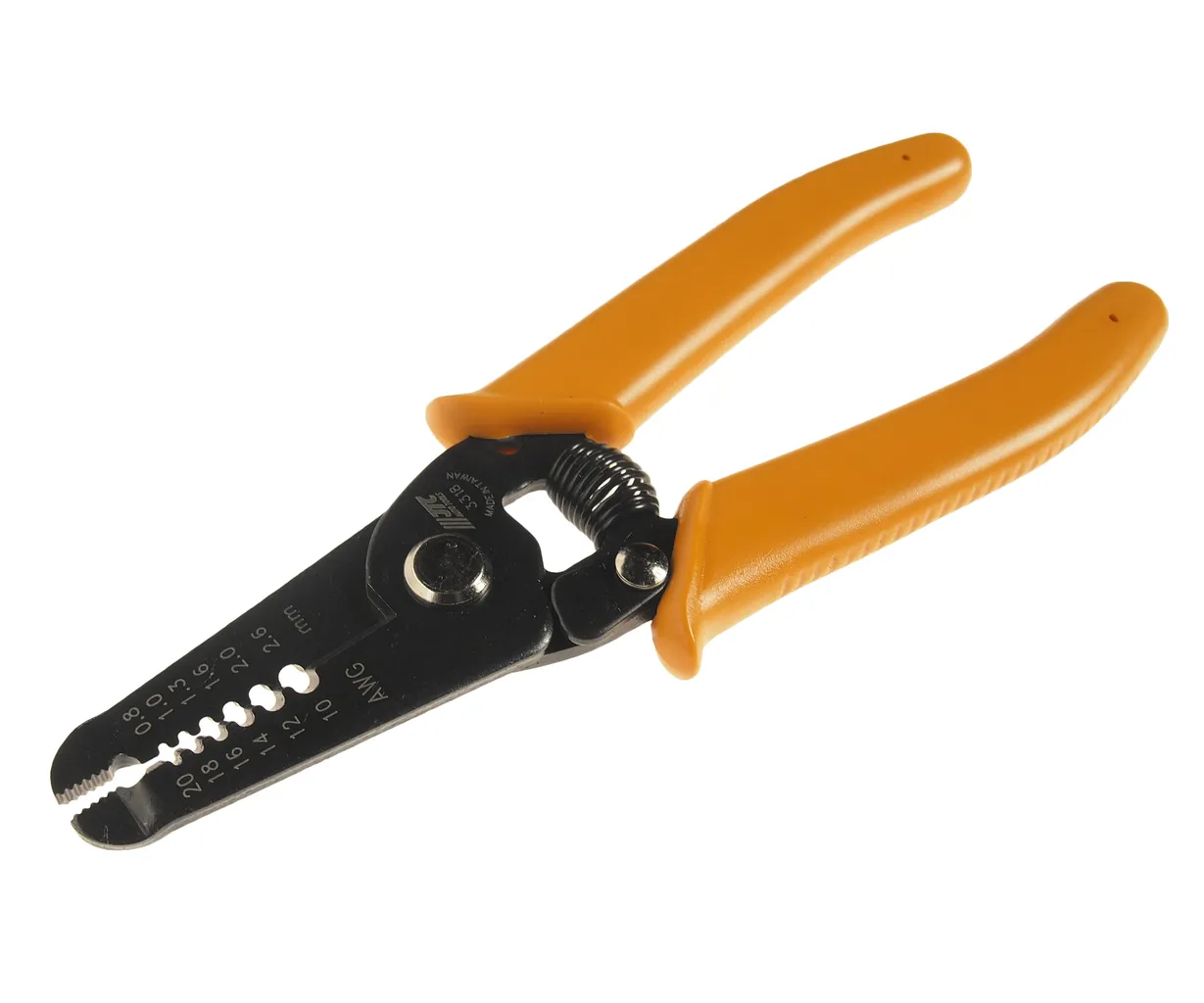 Клещи для снятия изоляции с кабелей 0.8-2.6мм (желтые ручки) JTC купить