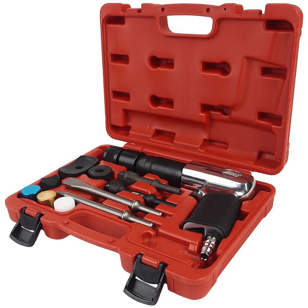 Молоток пневматический 2100уд/мин. с набором зубил 12 предметов JTC купить