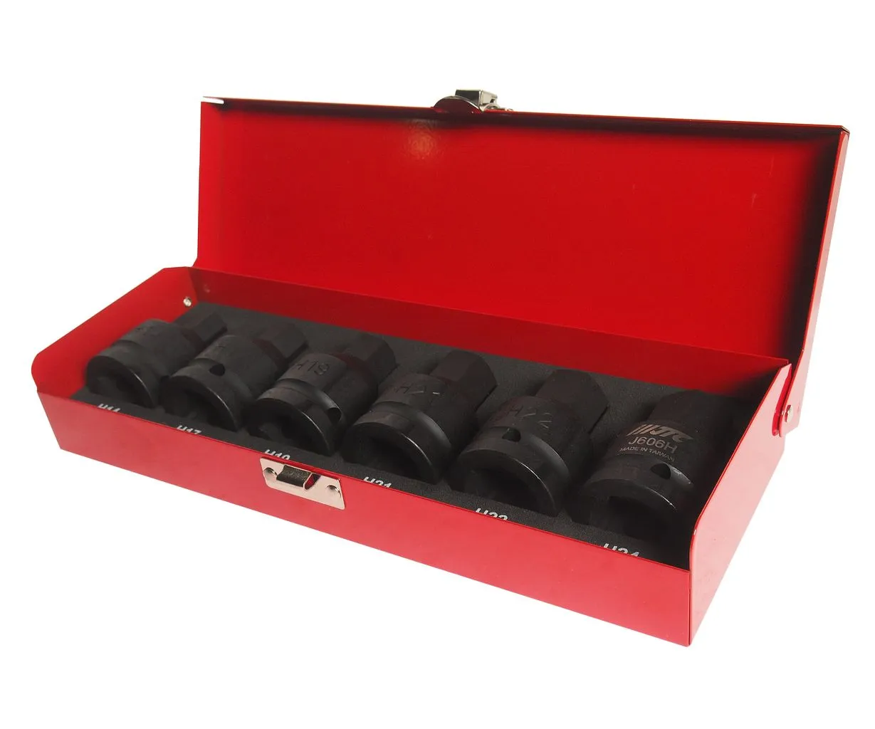 Набор головок торцевых 3/4" HEX (H14-H24) ударных L=61мм 6 предметов в кейсе JTC купить