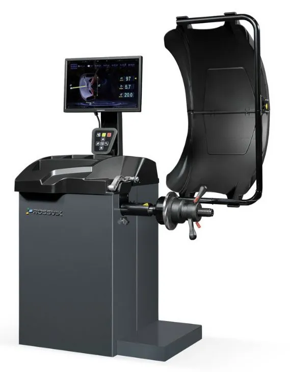 Автоматический балансировочный станок ROSSVIK VT-63, эл. линейка, УЗ, LASER, LCD