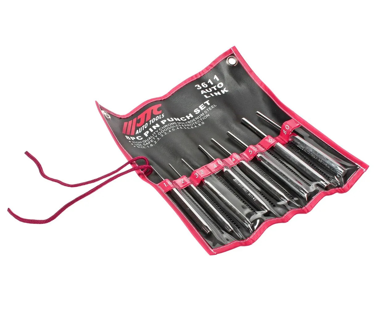 Набор выколоток 1.6-8мм в сумке 8 предметов JTC купить