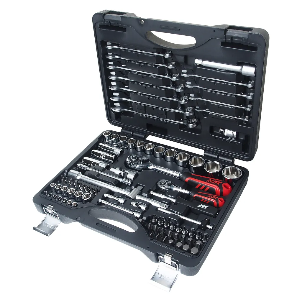 Набор инструментов 85 предметов для поврежденных болтов и гаек 1/4",1/2" в кейсе JTC купить