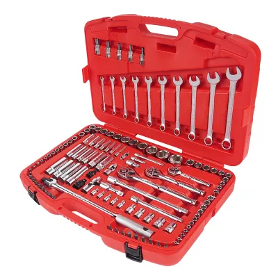 Набор инструментов 123 предмета слесарно-монтажный 1/4",3/8",1/2" метрич/дюйм в кейсе JTC