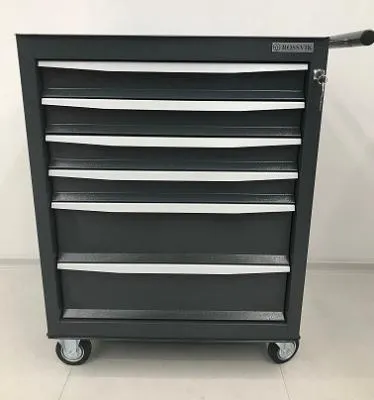 Тележка инструментальная Rossvik T06-7016, 6 выдвижных ящиков, ц/замок, 670*450*930hмм