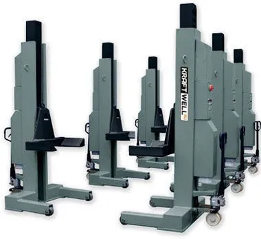 Электрогидравлический подъемник KraftWell KRW6H8 Колонны подкатные г/п 6х8 т. электрогидравлические