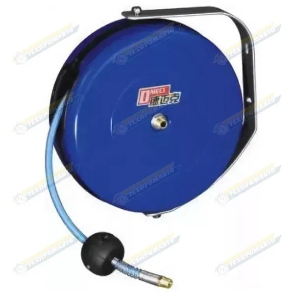 Катушка с шлангом для воздуха 12 метров 6,5х10 мм 15 бар