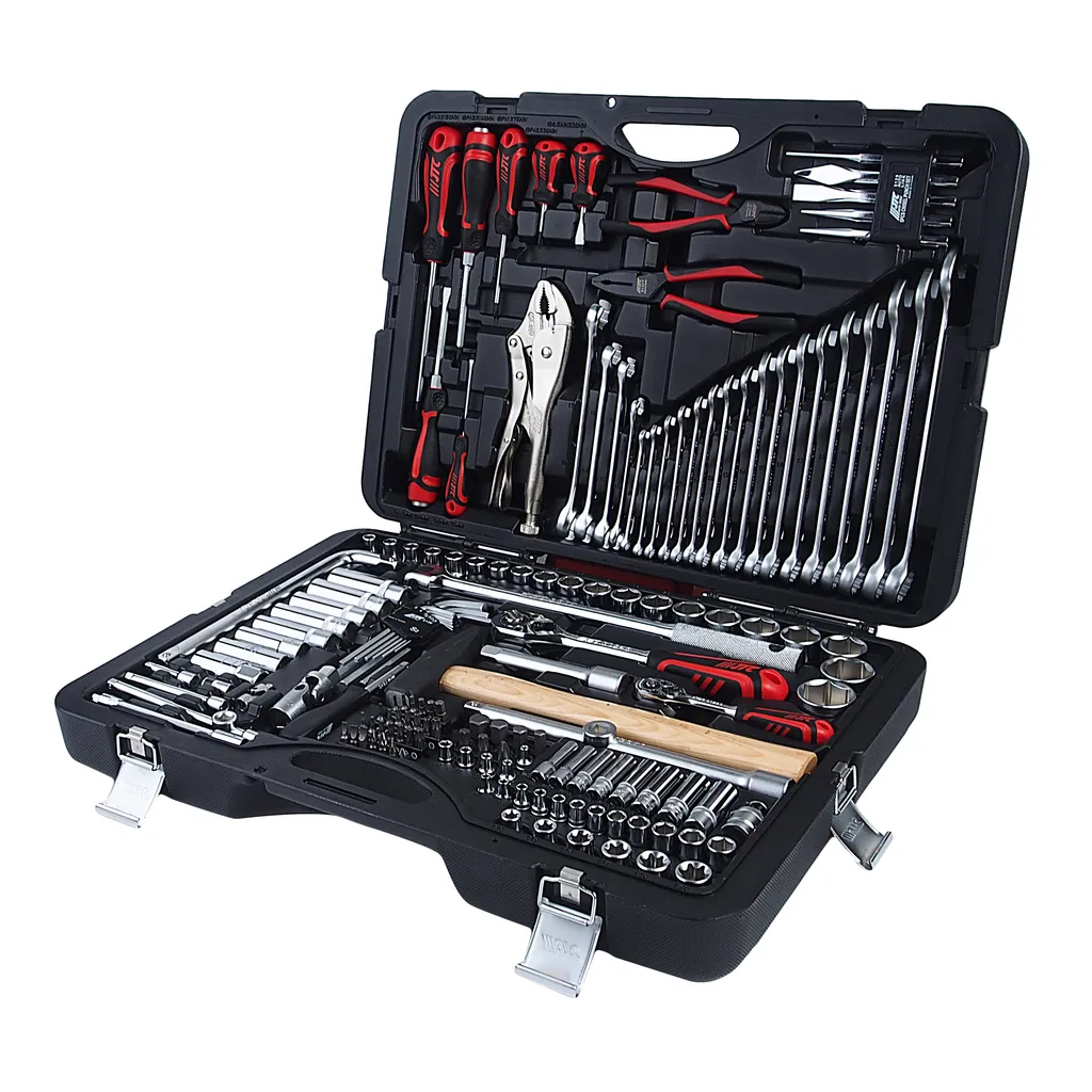 Набор инструментов 156 предметов слесарно-монтажный 1/4",1/2" в кейсе JTC купить