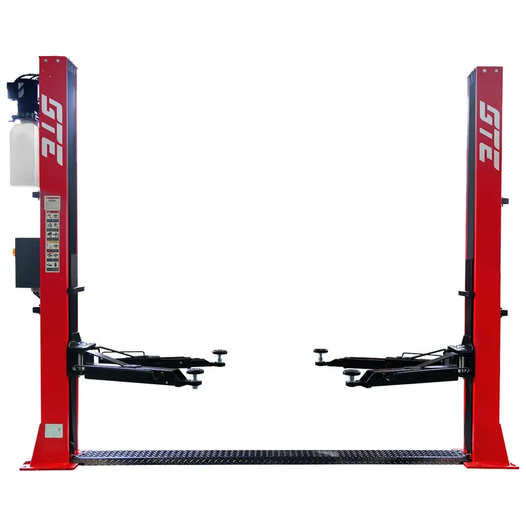 Электрогидравлический подъемник Подъемник электрогидравлический 4т 2-х стоечный 380В с нижней синхронизацией (электр.спуск) GTE