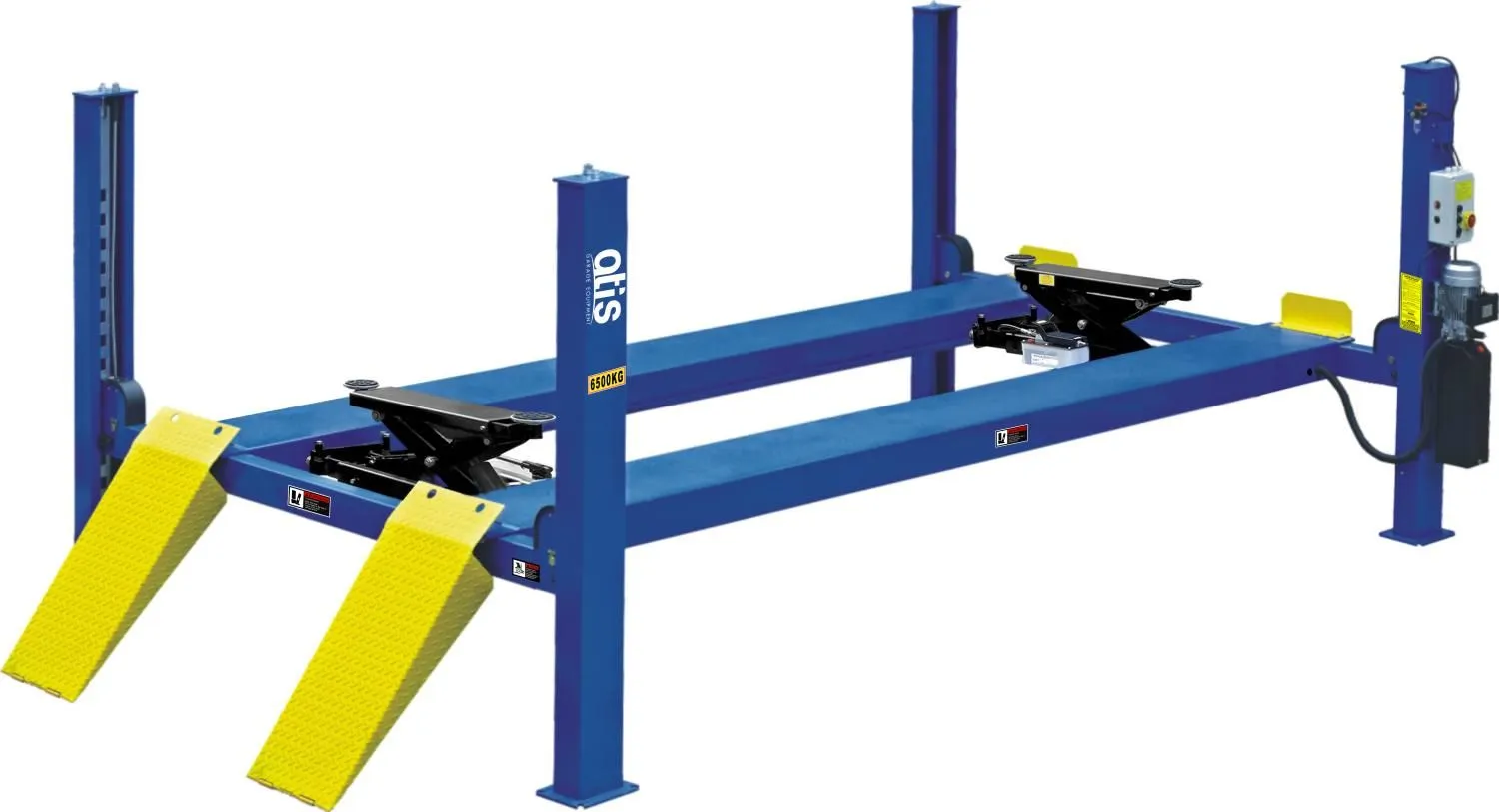 Электрогидравлический подъемник 414 Подъемник четырехстоечный, 6,5 т. для слесарных работ